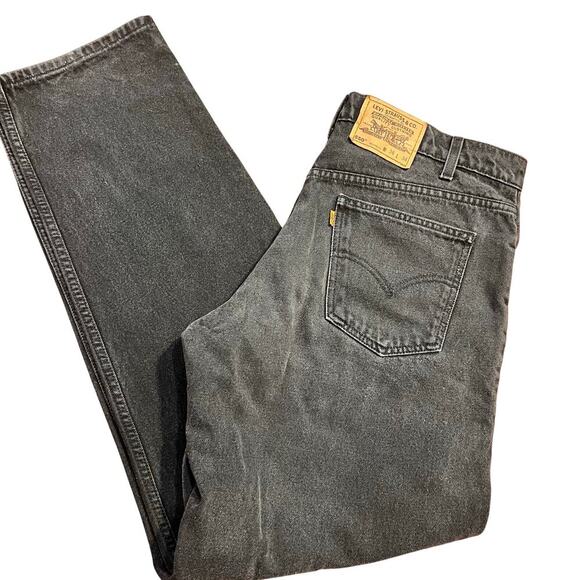 Vintage Levi's 550 Relaxed Fit Men's Orange Tab Jeans Size 36x34 1997 Denim 90s - Picture 1 of 8